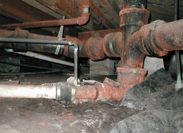 The history and problems of cast iron sewers pipes